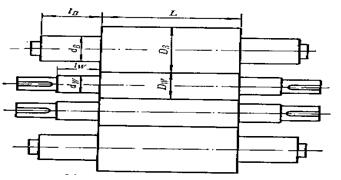 四辊轧机的工作辊和支承辊