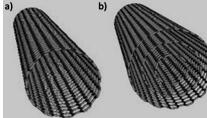 不同层数碳纳米管的结构示意图