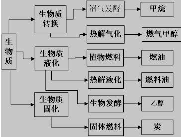  生物质能源转换方式