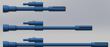  口径枪管模块外观